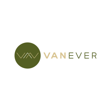 Logo von VanEver, bestehend aus einer kreisförmigen Grafik und modernem Schriftzug.